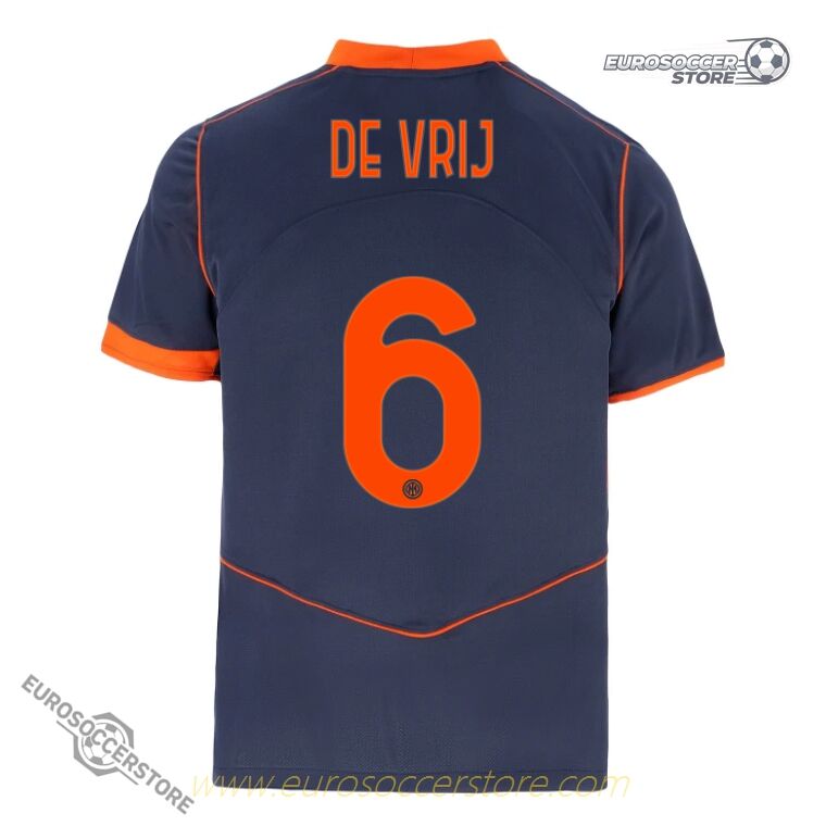 Inter Milan 25-26 Season Third Jersey DE VRIJ #6