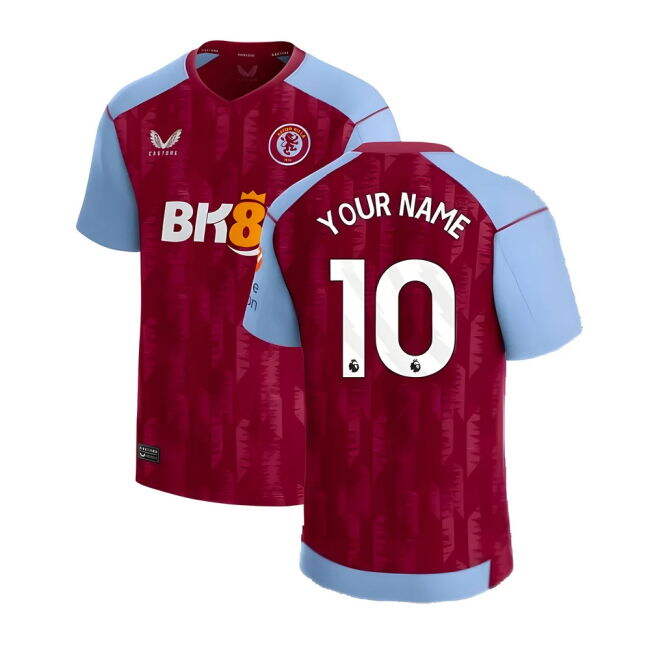 Great Deal 2023-2024 Aston Villa Home Flexible Durable Your Name#797