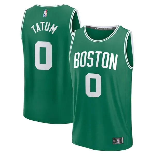 Elite Jayson Tatum BOS NBA Jersey - Green - Official NBA Merchandise