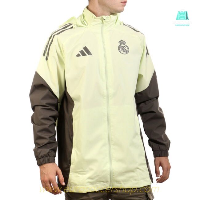 2025-2026 Real Madrid Allweather Jacket (Almost Lime)