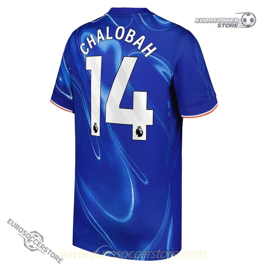 Chelsea 24-25 Home Jersey featuring Chalobah with the number 14
