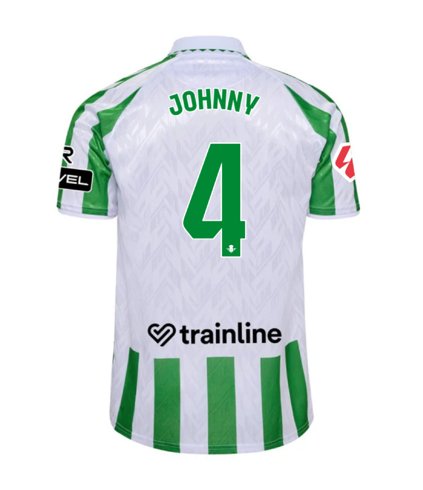JOHNNY's Real Betis 24-25 Season Home Jersey - Number 4