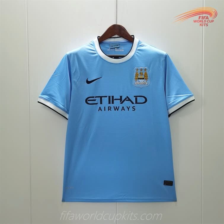 Manchester City season 13-14 Home Game Soccer Uniform