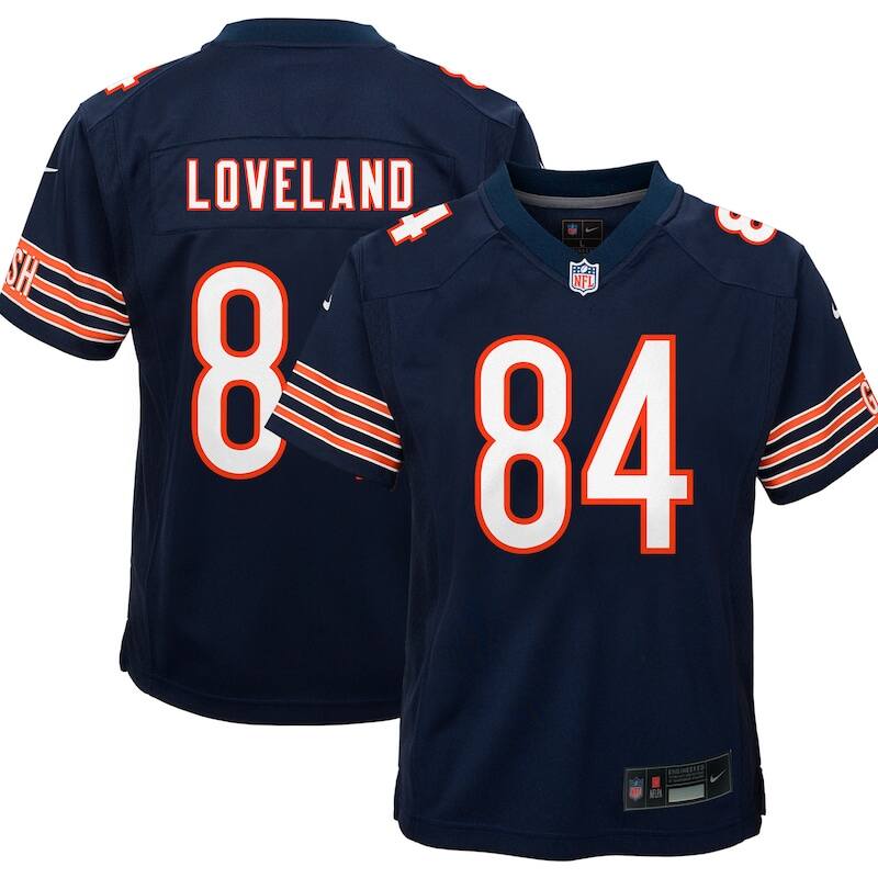 None Colston Loveland CHI Bears Durable Authentic Jersey for NFL Fans