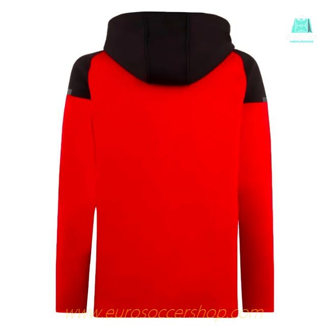 2023-2024 AC Milan Casuals Hooded Jacket (Red)