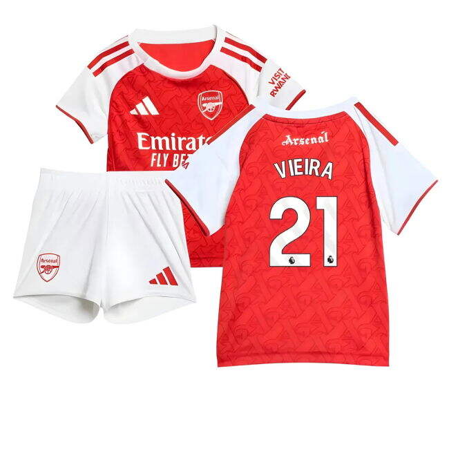 Arsenal 2025-20 Home Soccer Kit Vieira Printing L M S_254