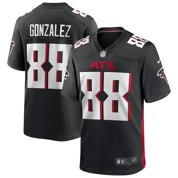 None Tony Gonzalez Game Jersey - Black | NFL Player Jersey | NFL Footb