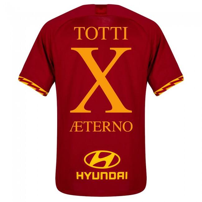 201920 AS Roma Home Aeterno X TOTTI Shirt - Official Replica 5900