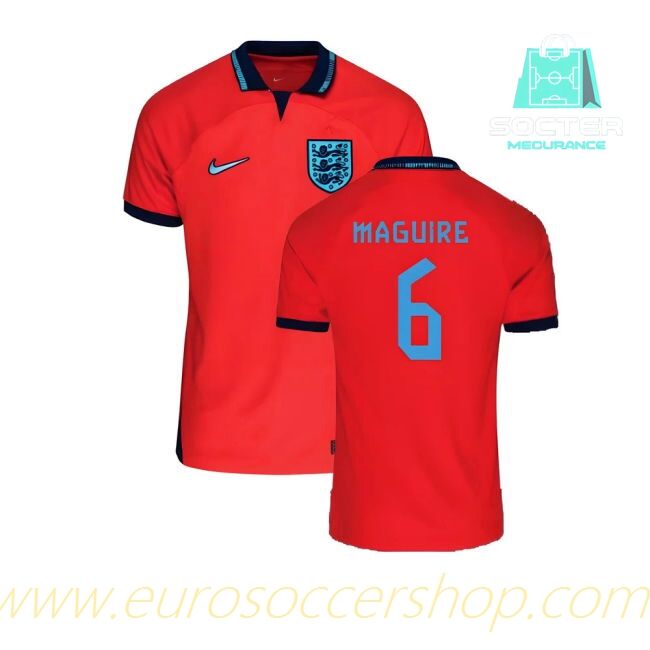 2022-2023 England National Team FIFA Approved Away Jersey Youth Version (Maguire 6)