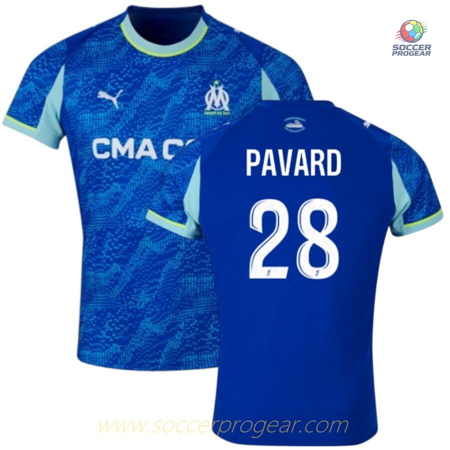 OM Ligue 1 Uber Eats Third Football Team Jersey 2025/26 Collection Pavard