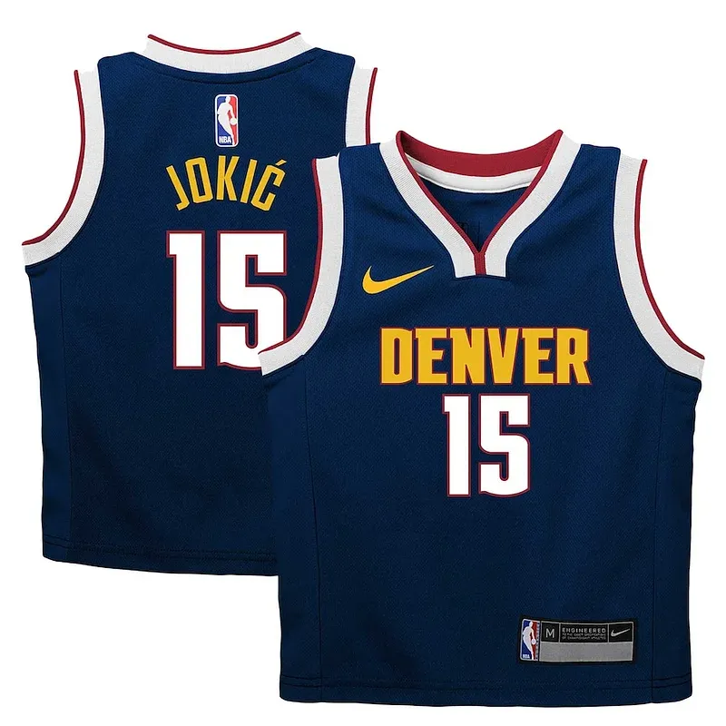 Nikola Jokic DEN Swingman Jersey - stylish Basketball - Navy