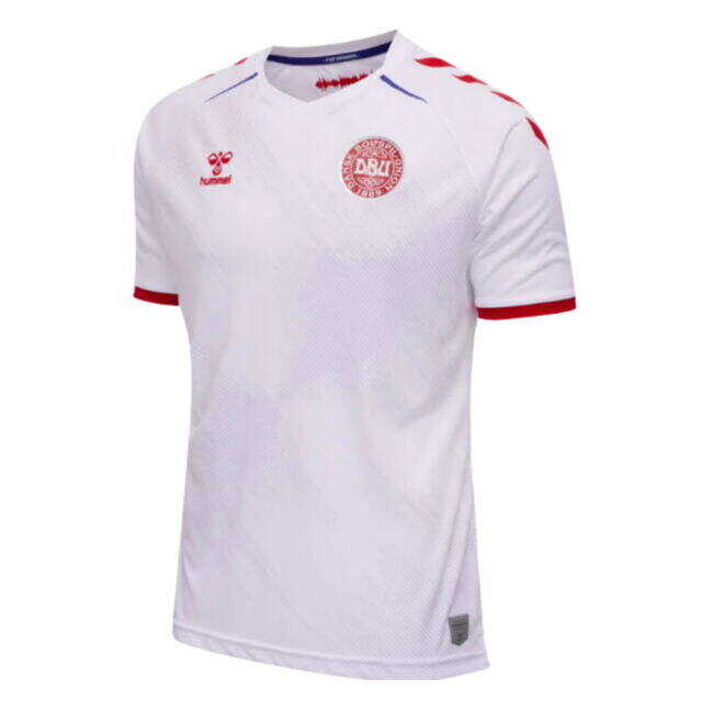 Minimalist 2020-2021 Denmark Away Shirt Slim Fitting