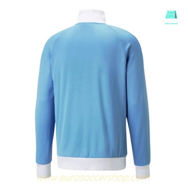 2023-2024 Man City FtblHeritage T7 Track Jacket (Light Blue)