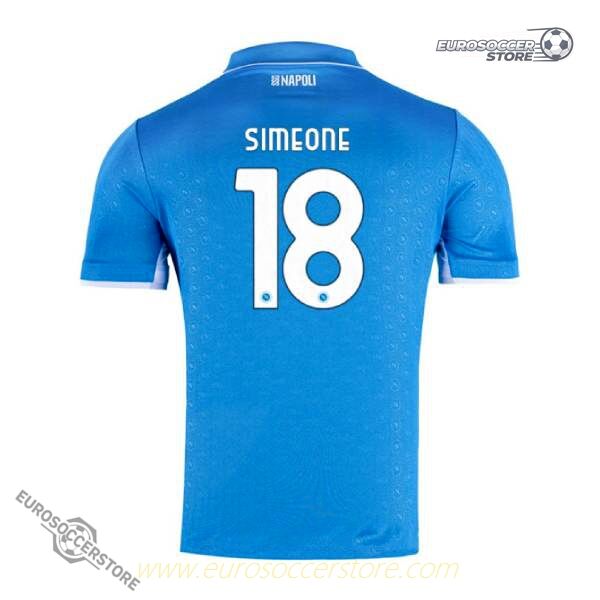 Simeone's Napoli Home Jersey 18 for the 24-25 Season