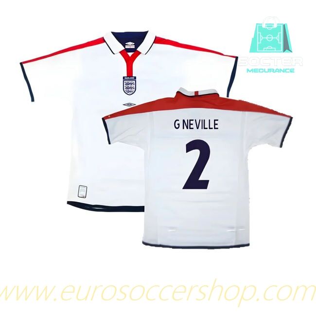 England Home Football Shirt (G Neville 2)