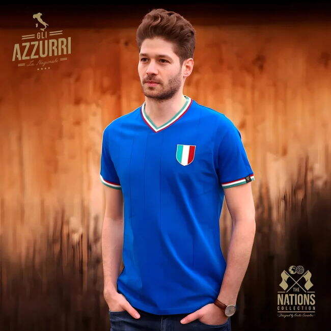 Vintage Italy Gli Azzurri Soccer Jersey