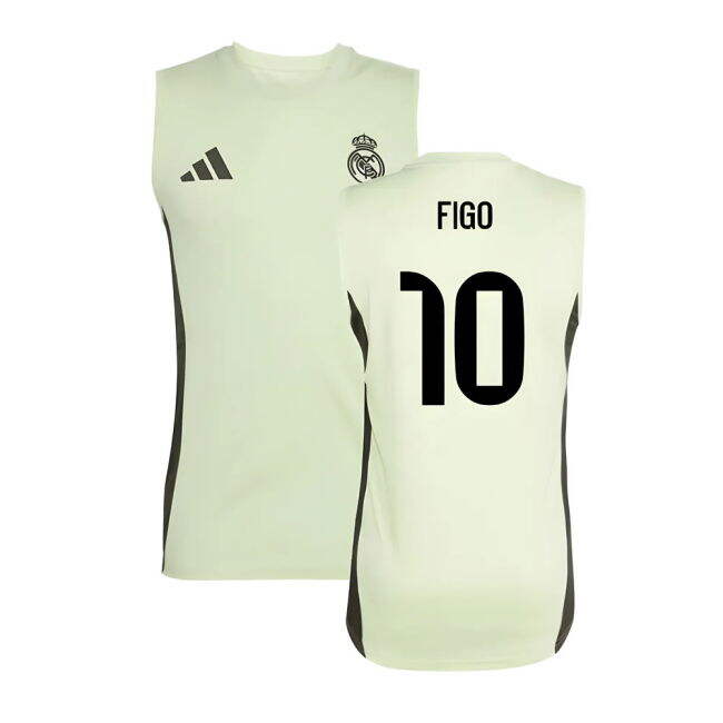 2025-2026 Real Madrid Sleeveless Training Jersey (Almost Lime) (Fig...