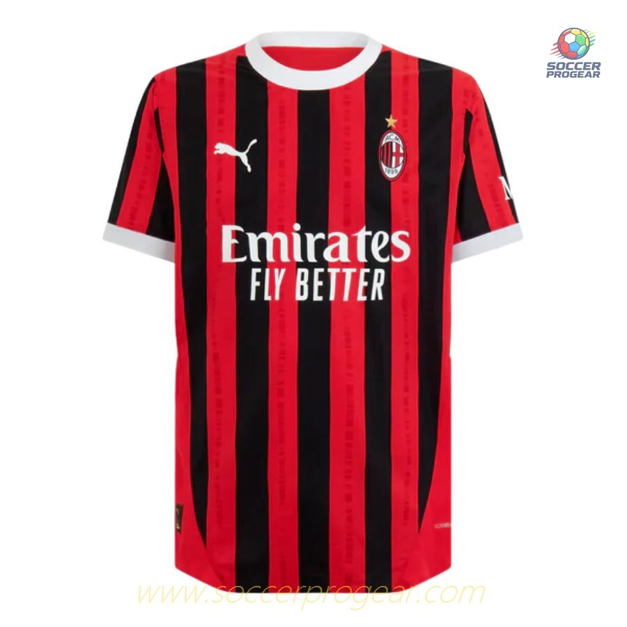 AC Milan Youthren's Home Soccer Jersey Set Soccer Team Shirt 2024/25 Collection Black