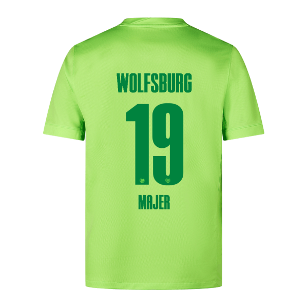 Wolfsburg 24-25 Season Home Jersey Featuring Majer 19