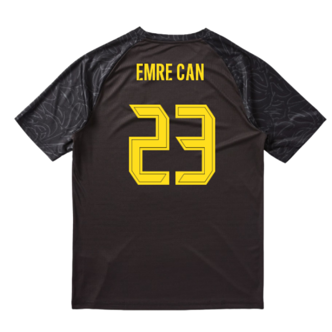 2025-2026 Borussia Dortmund Warm Up Jersey (Black) (Emre Can 23)