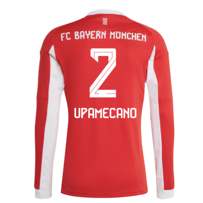 Match-Day 2025-2026 Bayern Munich Long Sleeve Home Shirt (Upamecano 2)