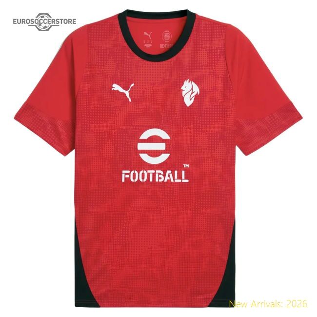 Official Ac Milan Training Jersey 2025-2026 Moisture-wicking