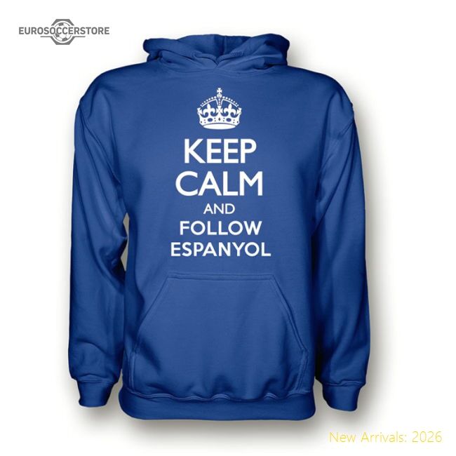 Keep Calm And Follow Espanyol Hoody (blue) - Competitive Price