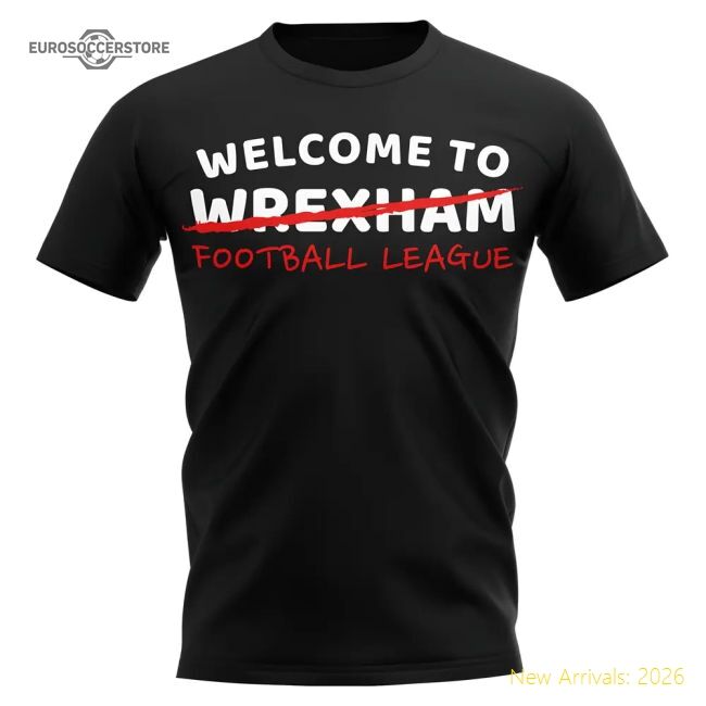 Wrexham Football League T-shirt (black) - Collectors Item