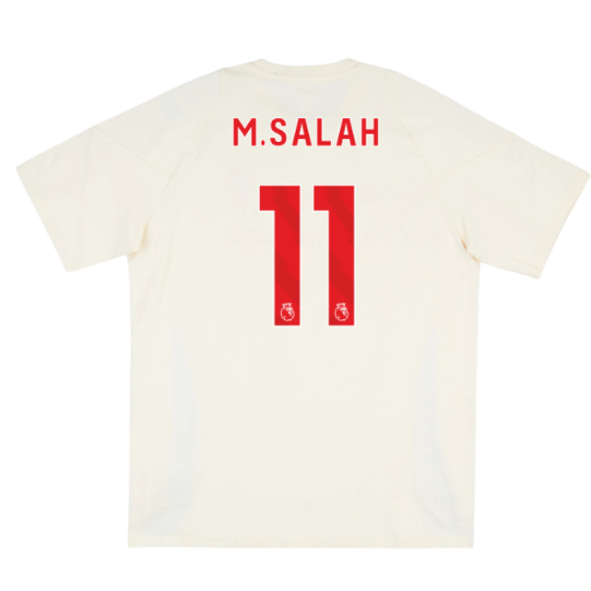 2025-2026 Liverpool Training Tee (White) (M.Salah 11)