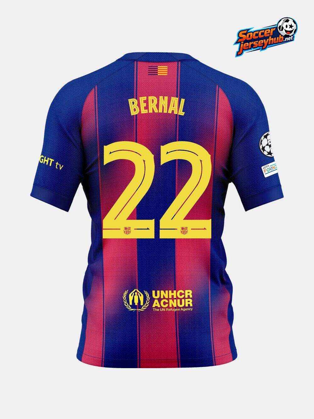 MARC BERNAL 22 | UCL Men's home jersey 25/26 FC Barcelona