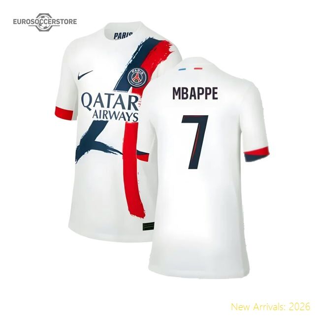 Fan-Favorite 2024-2025 Psg Away Shirt (Kids) (Mbappe 7)