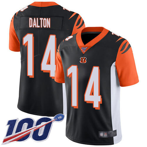 Authentic Cincinnati Bengals #14 Andy Dalton Black None Limited NFL