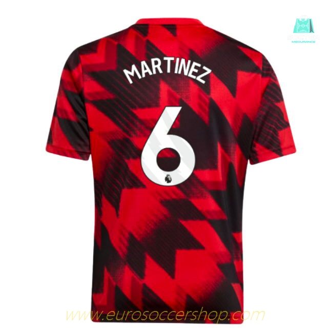2025-2026 Man Utd Pre-Match Shirt (Red) - Kids (Martinez 6)