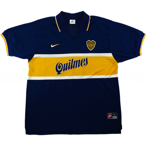 97-98 BOCA JUNIORS HOME RETRO FOOTBALL SHIRT JERSEY - Official
