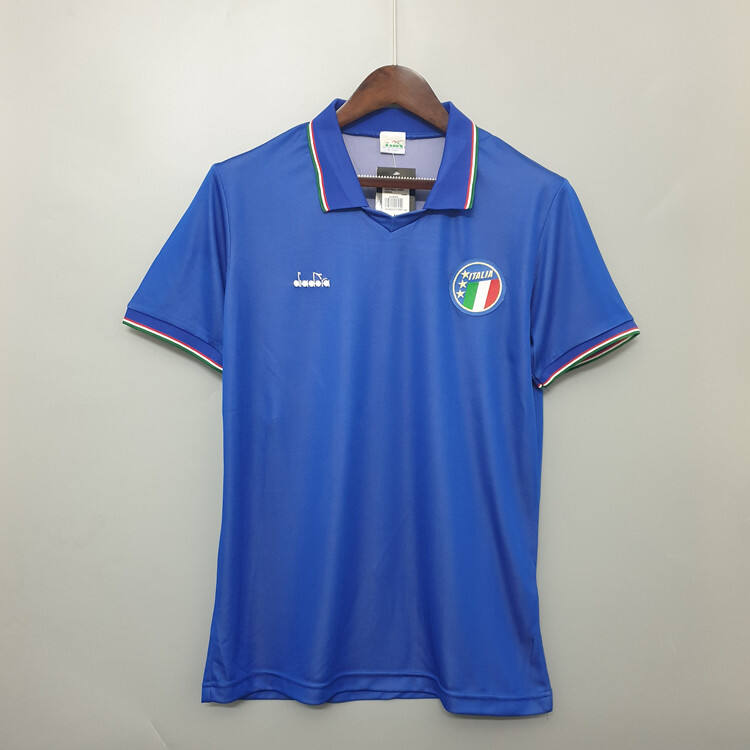 High Quality Italy 1990 Home Retro Shirt - Official Replica 16939