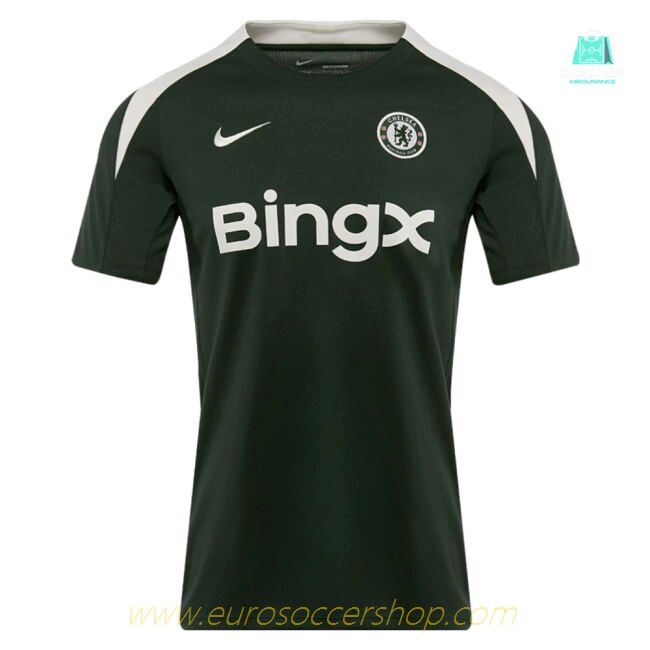 2025-2026 Chelsea Dri-Fit Strike Training Shirt (Green) (Hato 21)