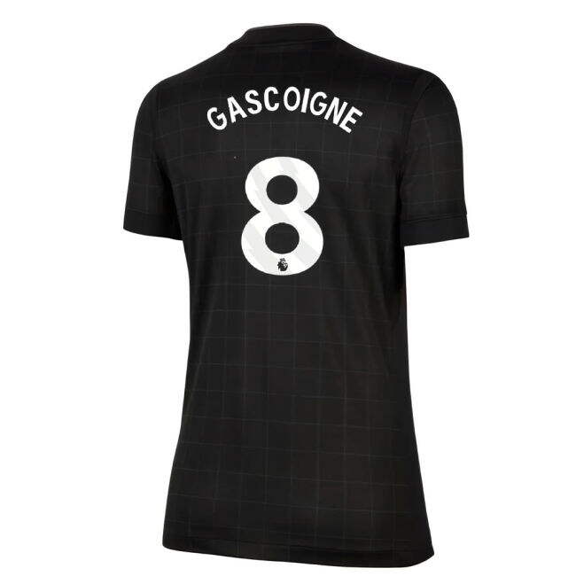 Match Day Spurs Tottenham Away Shirt Womens Gascoigne #8 Premium Q...
