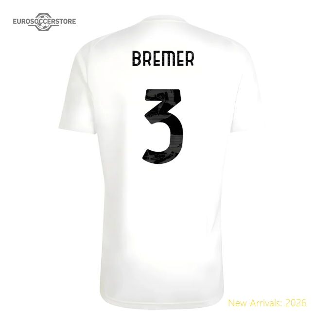 Official Juventus Training Bremer Jersey 2025-2026 Quick-dry