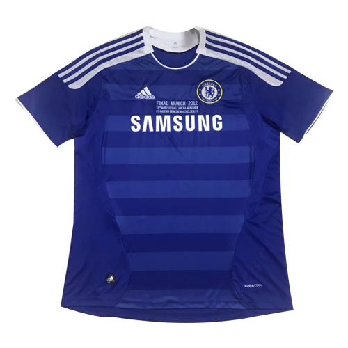 2011-12 CHELSEA RETRO HOME BLUE UCL FINAL FOOTBALL JERSEY SHIRT -