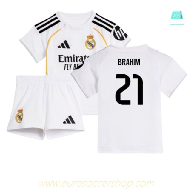 2025-2026 Real Madrid Home Baby Kit (Brahim 21)