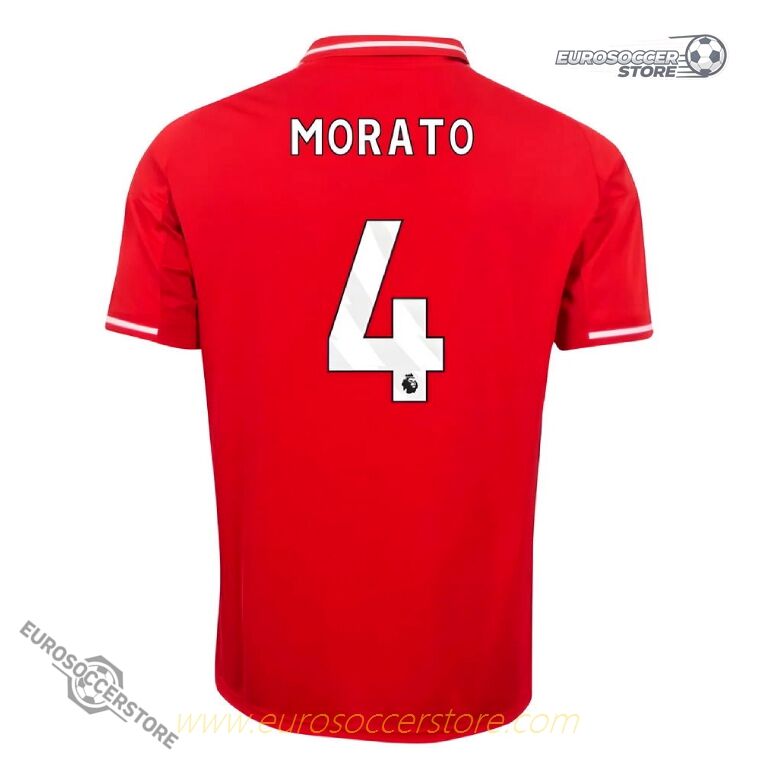 MORATO 4 Nottingham Forest Home Jersey for the 25-26 Season