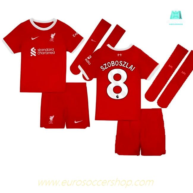 2023-2024 Liverpool Home Little Boys Mini Kit (Szoboszlai 8)