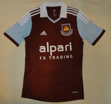 13-14 West Ham United Home Soccer Jersey Shirt - Official Replica 2742