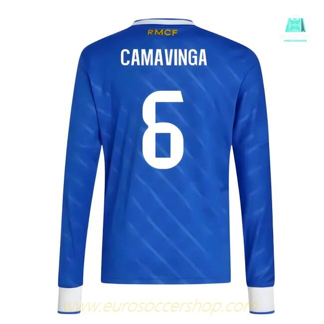 2025-2026 Real Madrid Long Sleeve Third Shirt (Kids) (Camavinga 6)