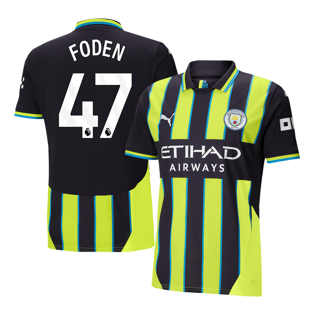 FODEN #47 Manchester City Away  Soccer Jersey 2024/25 Authentic Kit