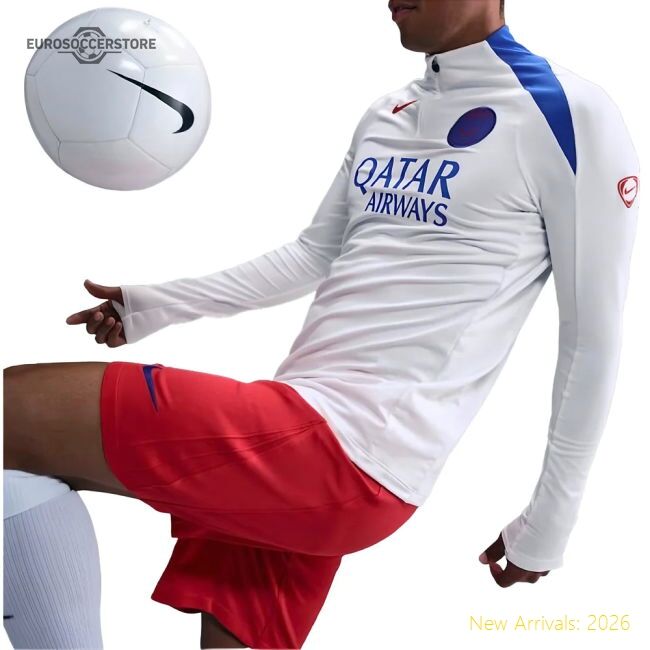 Supporter 2025-2026 Psg Strike Dri-Fit Drill Top (White)