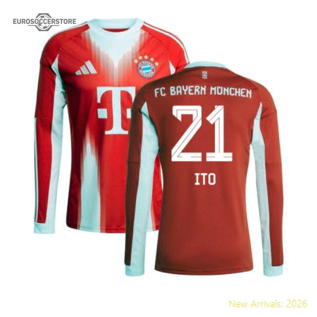2025-2026 Bayern Munich Long Sleeve Home Kit (ito 21) - Collectors Item
