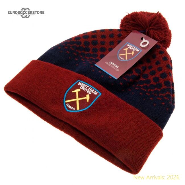 West Ham United Fc Fade Ski Hat - Unbeatable Value - Authentic Design