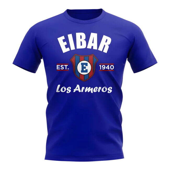 Eibar Established Football T-Shirt (Royal) | Top Quality