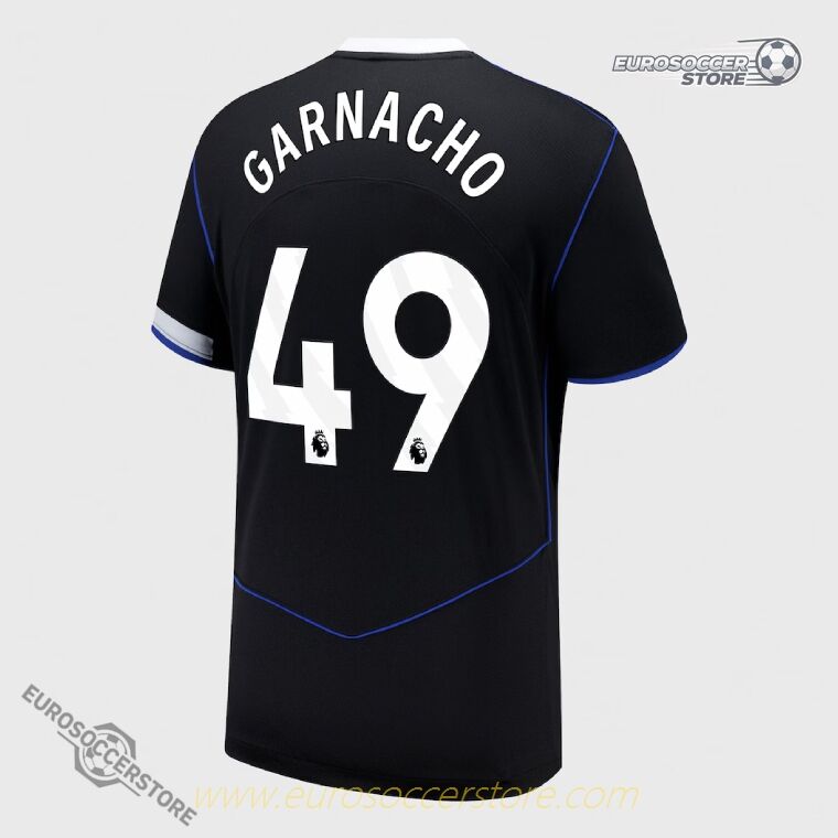 Chelsea's 25-26 Third Version Jersey with GARNACHO's Name and Number 49